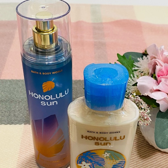 🌴 NEW Honolulu Sun Bath & Body Works Set Body Lotion & Fine Mist - Picture 5 of 5